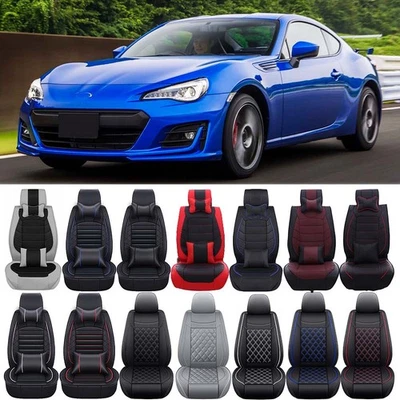 For Toyota 86 Subaru BRZ Scion FR-S Car Seat Cover Full Set 2/5 Seater Leather - Image 1 of 4