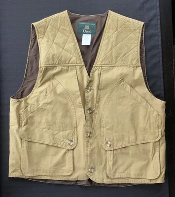 VTG Orvis Quilted Shooting Hunting Vest LARGE Made in Australia Game Pockets - Image 1 of 4