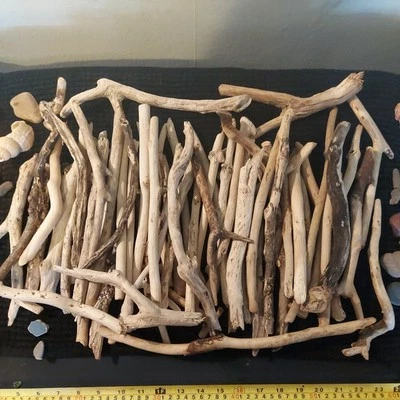 DRIFTWOOD PIECES. Arts & crafts.  50 x Medium Sterilised Cornish Driftwood  - Image 1 of 4