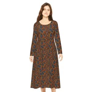 Elegantes Bohemian Langarm Tanzkleid, fließende Tanzkleidung, Boho Style [...] - Bild 1 von 8
