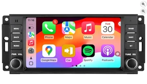 5G WiFi(6) Car Radio for Jeep Wrangler 2007-2018 Chrysler Dodge Ram 1500, Androi - Bild 1 von 1