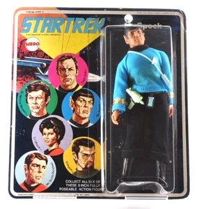 Raro Vintage 1974 Mego Star Trek Mr. Spock 8" Figura Hong Kong TOS Leonard Nimoy - Imagen 1 de 24