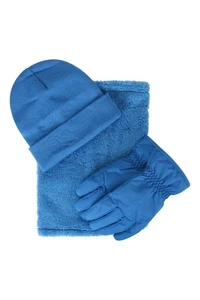Mountain Warehouse Kids Ski Grab Bag with Beanie Neck Gaiter Waterproof Gloves - Picture 1 of 65