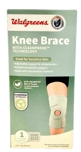 Knee Brace -Left or Right Knee-Sensitive Skin - Cleanprene Tech- Bio II Foam NEW - Picture 1 of 4