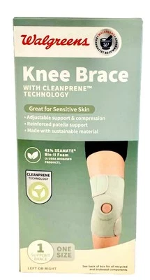 Rodillera - Piel sensible a la rodilla izquierda o derecha - Cleanprene Tech - Espuma Bio II NUEVA Foto 1 de 4