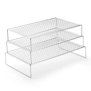 Space Saving 3 Tier Stainless Steel Cooling Racks for Baking Enthusiasts - Picture 1 of 11