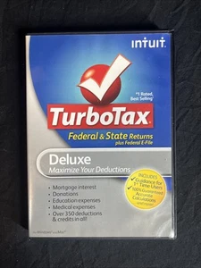 TurboTax Deluxe 2011 Federal and State Tax Returns CD - Picture 1 of 4