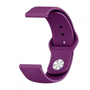 Bracelet Montre Compatible Avec Samsung Xiaomi Garmin Huawei 22MM Bouton Violet - Photo 1 sur 1