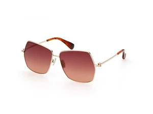MAX MARA MM0035-H 30F Rose Gold Butterfly Metal Sunglasses Frame 61-13-140 - Picture 1 of 3