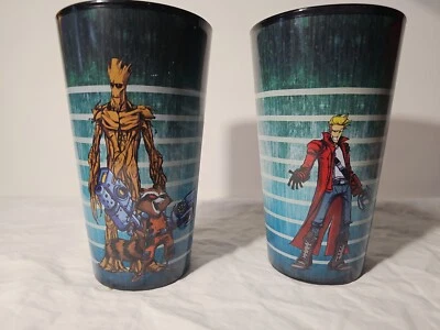 Juego de 2 arte de vidrio pinta Guardianes de la Galaxia de Skottie Young Foto 1 de 4