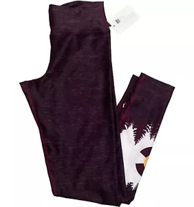 New Askels Dark Purple Athletic Fit Leggings. Made In Colorado. Juniors Size M - Picture 1 of 6