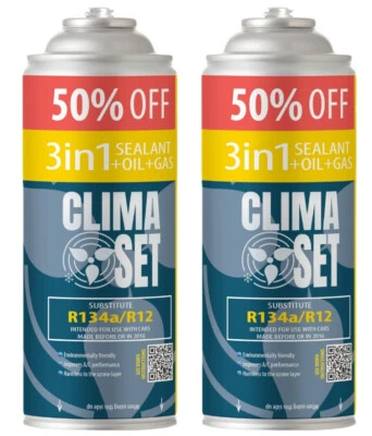 AC Auto Klima 3in1 Dichtmittel +Öl +Kältemittel Ersatzgas R134A Großhandelspaket - Bild 1 von 4