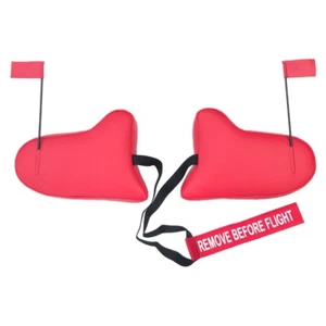 Cessna 175C Skylark Cowl Plugs w RBF Streamer (Color: Red) - Picture 1 of 1