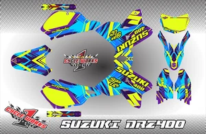 Plag1 Graphics Kit fits Suzuki DRZ400SM Drz400s drz400 Supermoto DRZ 400 - Picture 1 of 1