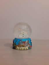PALLA DI VETRO CON NEVE O BRILLANTI MISURA PICCOLA  OSTUNI H 7/8 CM