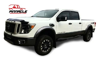 Extended Style fender flares fits NISSAN 2016-2020 TITAN XD full 4pc SET - Image 1 of 3