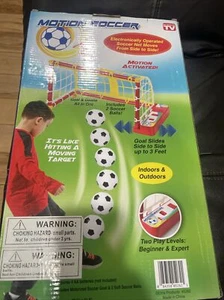 Kids Electronic Motion Soccer Game Battery Outdoor/Indoor 2 play level Goals - Picture 1 of 3