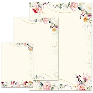 Motiv-Briefpapier TROPISCHE BLUMEN, Liebesbrief - Bild 1 von 28