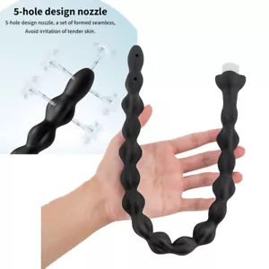 Bendy Soft Silicone Anal Douche Screw Fitting Shower Head - 20 Inches / 51 cm - Picture 1 of 11