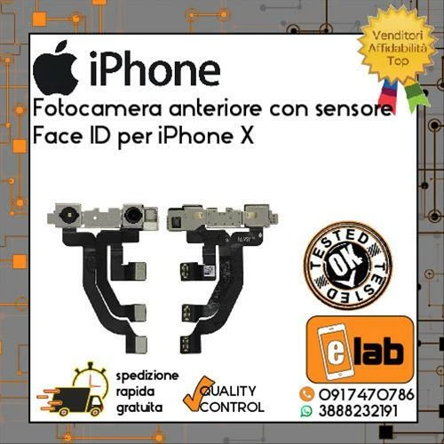 SENSORE FACE ID FOTOCAMERA ANTERIORE PER APPLE IPHONE X FLEX FLAT CAMERA SELFIE - Immagine 1 di 1