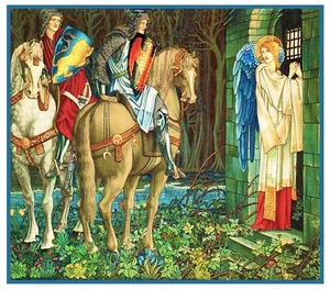 William Morris Failure detail of Holy Grail Counted Cross Stitch Chart Pattern - Picture 1 of 4