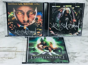 LIL WAYNE (TRAP-A-HOLICS) LOUISIANIMAL PART 1 2 3 (1-3) PROMO MIXTAPE CD SET (3) - Picture 1 of 10