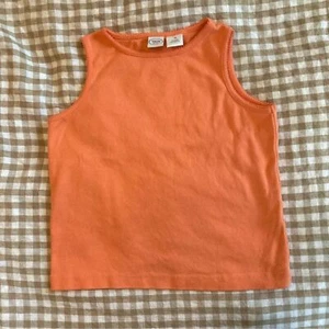 Talbots Kids Orange Classic Tank Top 100% Cotton - Picture 1 of 6