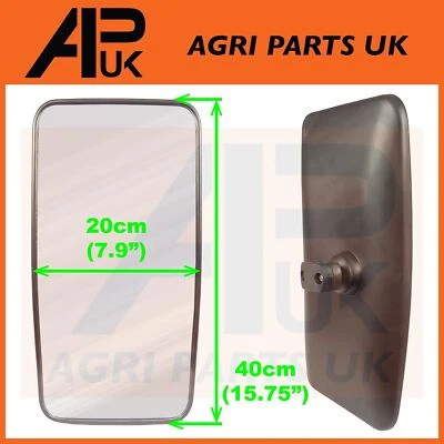 APUK Side Wing Mirror Head 40cm x 20cm Truck Lorry Bus Tractor 16 x 8 with Glass
