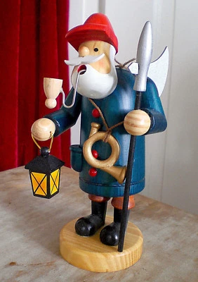 ❀ Schönes Räuchermännchen Nachtwächter 19cm Räucherfigur Hellebarde Klassiker 87 - Bild 1 von 4