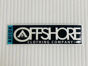 AHCOR Offshore Clothing Company Fishing Supply Sticker 4in Black - Picture 1 of 4