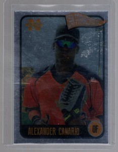 Alexander Canario 2020 Onyx Nimbus Prospect Rookie Baseball Silver Card /325