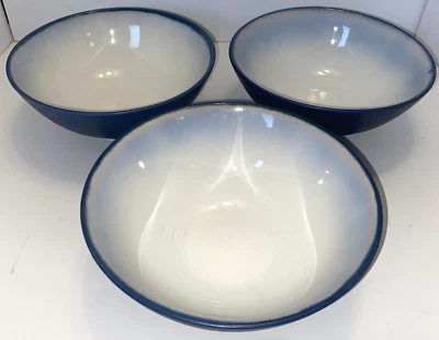 Set of 3 Sango 4996 Pristine Sapphire Cereal Soup Bowls 7  1/4" Wide  3" Blue - Image 1 of 4