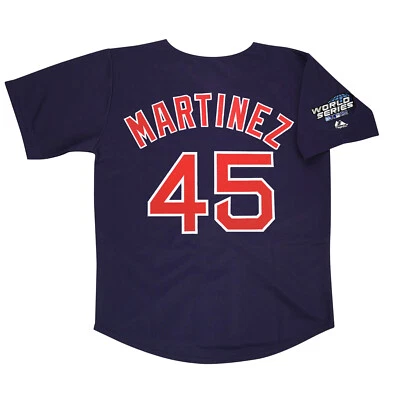 Pedro Martinez 2004 Boston Red Sox Alt Navy World Series Jersey Men's (S-3XL) - Image 1 of 3