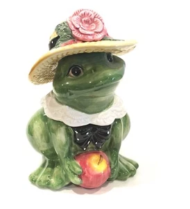 Fitz and Floyd Frog 2 Piece Lidded Box 1993 - Picture 1 of 7