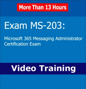 MS-203 Microsoft 365 Messaging Administrator Video-Schulungskurs CBT 13+ Stunden - Bild 1 von 1
