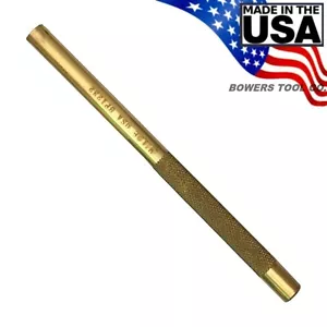 Wilde Solid Brass Drift Pin Punch 3/8" x 6" Made in USA BP1232 - Picture 1 of 1