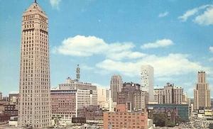 Postal de Minneapolis Minnesota Skyline al norte de la calle 10 décima - Imagen 1 de 2