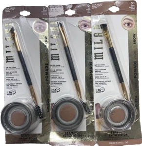 Milani Stay Put Brow Color ~ 01 SOFT BROWN #3 PACK - Picture 1 of 2