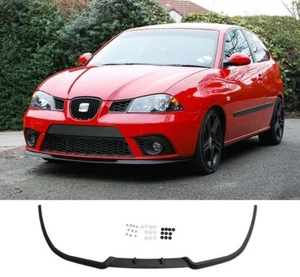 For Seat Ibiza MK4 6L Front Bumper Cup Spoiler Lip Splitter Valance + Screws - Picture 1 of 5