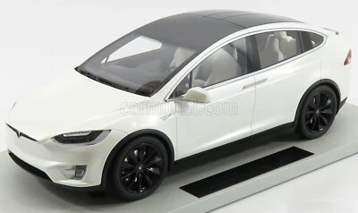 Tesla Model X 2016 White Collectibles LS030D 1/18 Resin Weiss Bianca - Image 1 of 4