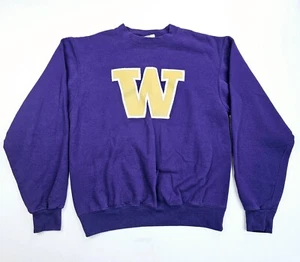 Champion Eco Authentic Size Small Mens Washington Huskies Pullover Sweater - Picture 1 of 9