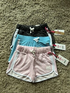 LOT of 3 JUSTICE size 7/8 DOLPHIN SHORTS Pink Blue Black NEW WITH TAGS X24 - Picture 1 of 8