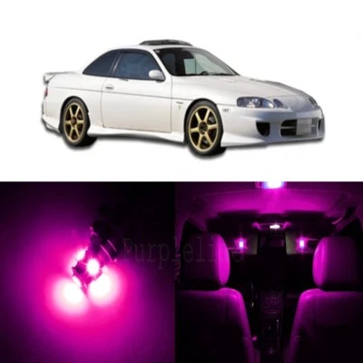 Paquete de 10 luces interiores LED rosas para Lexus SC300 SC400 1992-2000 + HERRAMIENTA Foto 1 de 4