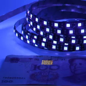 UV Purple LED Lighting for Camp Fishing Boat Show Ultraviolet Black Light Strip - Picture 1 of 17