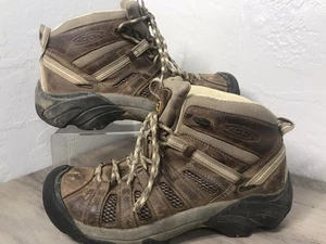 Keen Voyageur Mid Hiking Boots Women's US 10 Brown Leather Performance Boots - Picture 1 of 18
