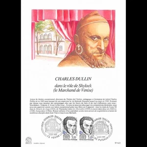 Encart papier glacé - Charles Dullin dans le rôle de Shylock - 9/11/1985 - Imagen 1 de 1
