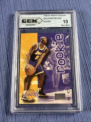 1996-97 Skybox Premium Rookie Kobe Bryant #203 (RC) LA Lakers HOF Gem Ment - Image 1 of 2