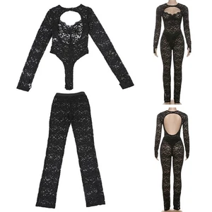 Monos para mujer Ropa de calle Conjunto Mamelucos Body Raves Ver a través de la vocación - Imagen 1 de 15