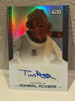 2014 Star Wars Perspectives UK Edition Tim Rose as Admiral Ackbar Autograph Auto - Image 1 of 2