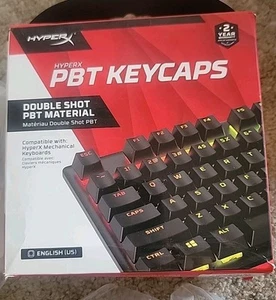HyperX Double Shot PBT Keycap Set - Black - Picture 1 of 4